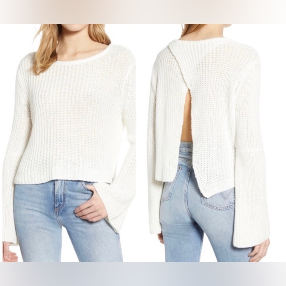 Roxy Boardwalk Chunky Knit Show Wrap Back Sweater XS